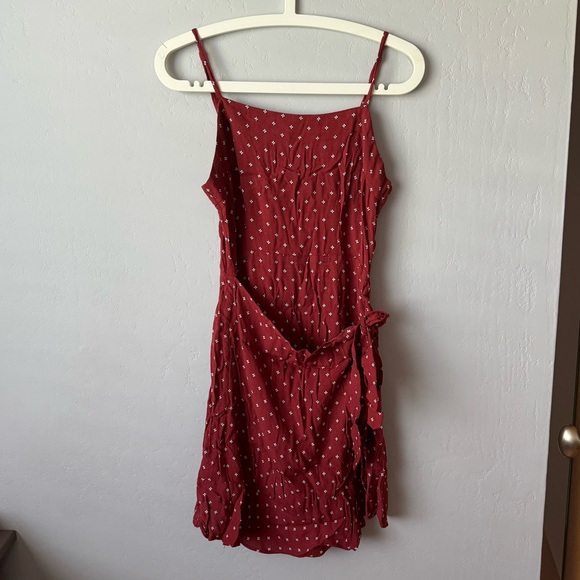 Abercrombie Red Wrap Dress - Picture 2 of 5